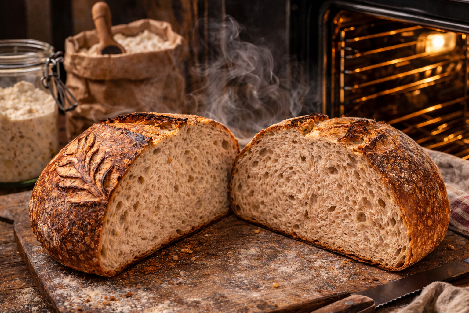 Taze ekmek ve doğal malzemeler