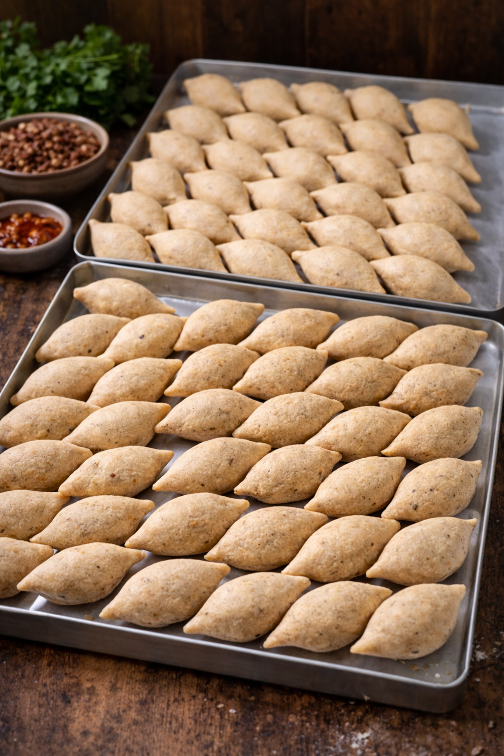 Hazırlanan köfteler